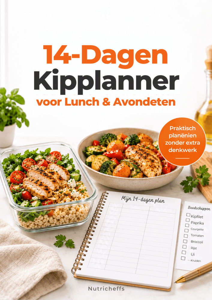 Omslag van de bonus: 14-dagen kipplanner voor lunch en avondeten