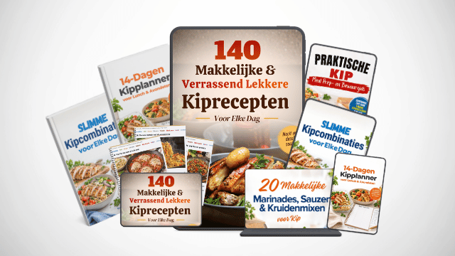 E-book 140 Kiprecepten met alle bonusmaterialen